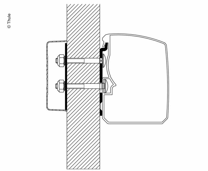 Thule Markise 3200, Adapter Roof Rack