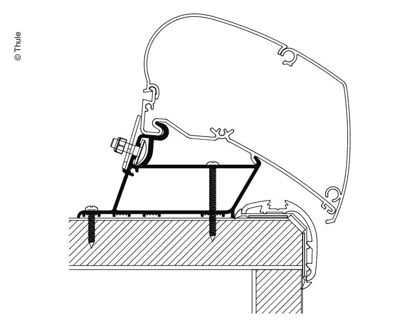 Adapter Carthago Malibu Roof 450cm