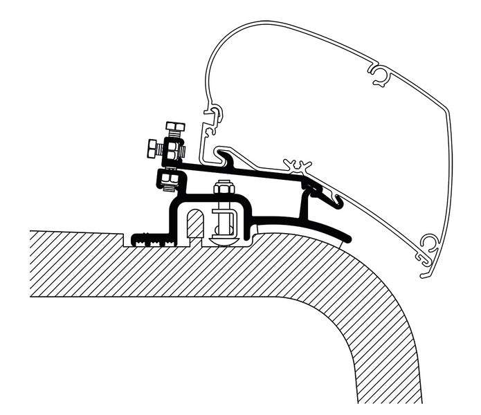 Markiesenadapter Adapter 6002, Boxer/ Jumper/ Ducato bis 2006