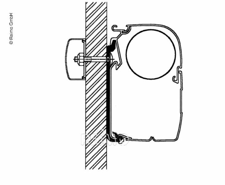 Universal Omnistor Flachadapter Länge: 5 Meter für Markisen der Serie 5