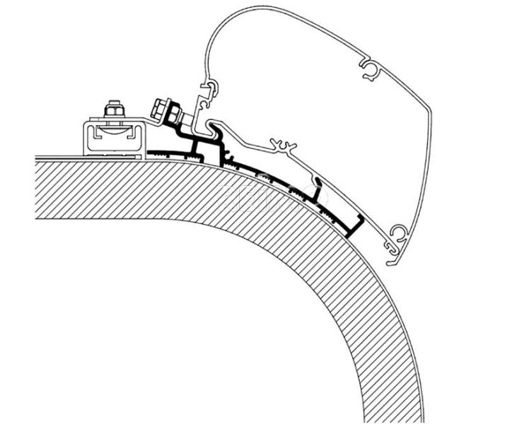 Markisen-Adapter für Rapido, 450cm