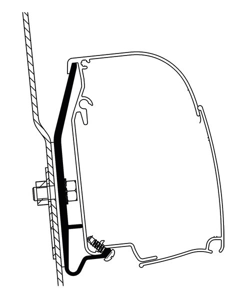 Markisen Adapter Westfalia Ford Nugget THULE TO 4900 260cm