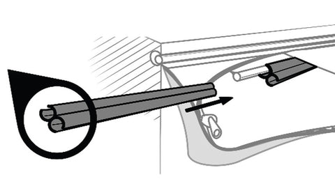 Kit di montaggio per tenda da sole per roulotte