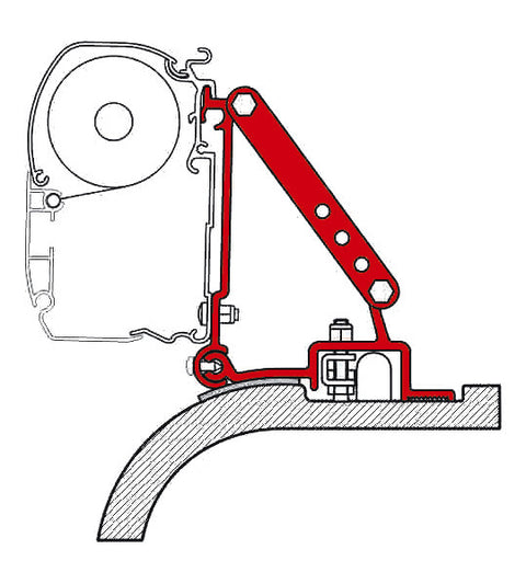 Adattatore FIAMMA F45i/F45iL, Ducato/Boxer/Jumper