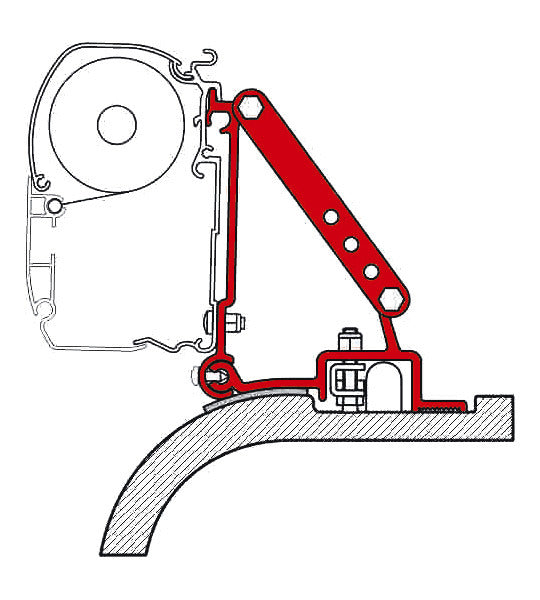 FIAMMA Adapter F45i/F45iL, Ducato/Boxer/Jumper