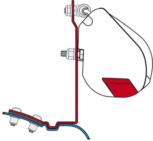 Fiamma Adapter für F35 Vito SD bis 2004