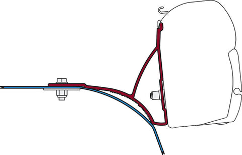 Kit di montaggio tendalino Fiamma F45 Fiat Ducato dal 06/2006 con portapacchi