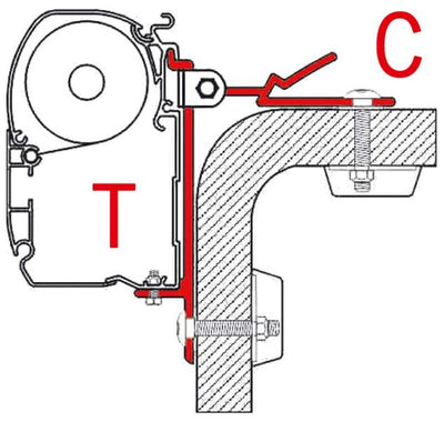 Adapter für F45i/F45iL/ZIP Sonderbefestigung