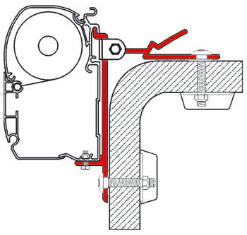 Adapter für F45i/F45iL/ZIP Sonderbefestigung