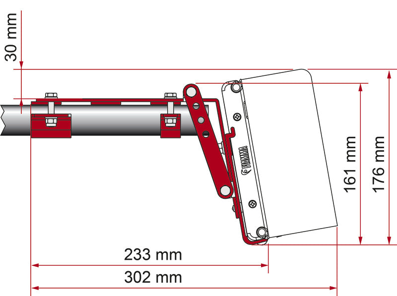 Roof Rail Kit Adapter F45Ti, F45Ti L, ZIP - Kastenwagen