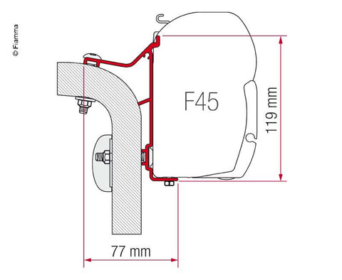 Adattatore F45i/L/ F50/F55 Hymer B-Class costruito nel 1995