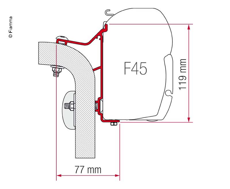 Adapter F45i/L/ F50/F55 HymerB-Klasse Bj.95