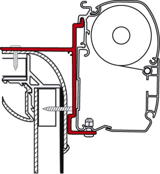 Markisen-Adapter für Adria, Pilote, Bürstner