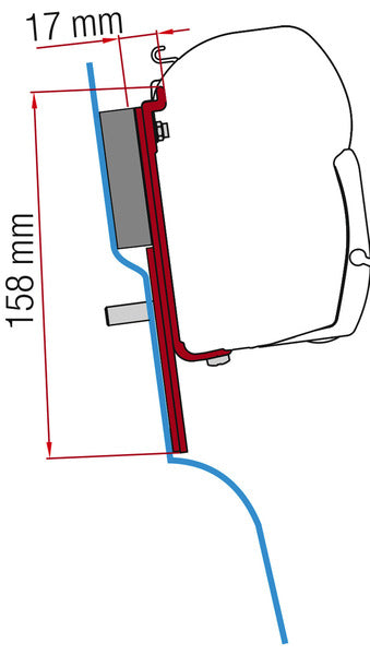 Adattatore tendalino Fiamma per tendalino F45