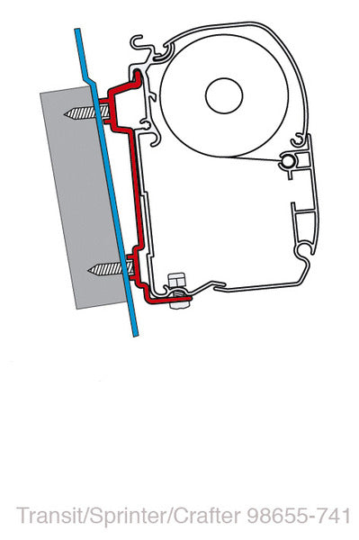 Adattatore FIAMMA Ford Transit/ Sprinter/VW Crafter 06