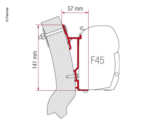 Adattatore per tendalino Fiamma Wingamm Oasi 230m