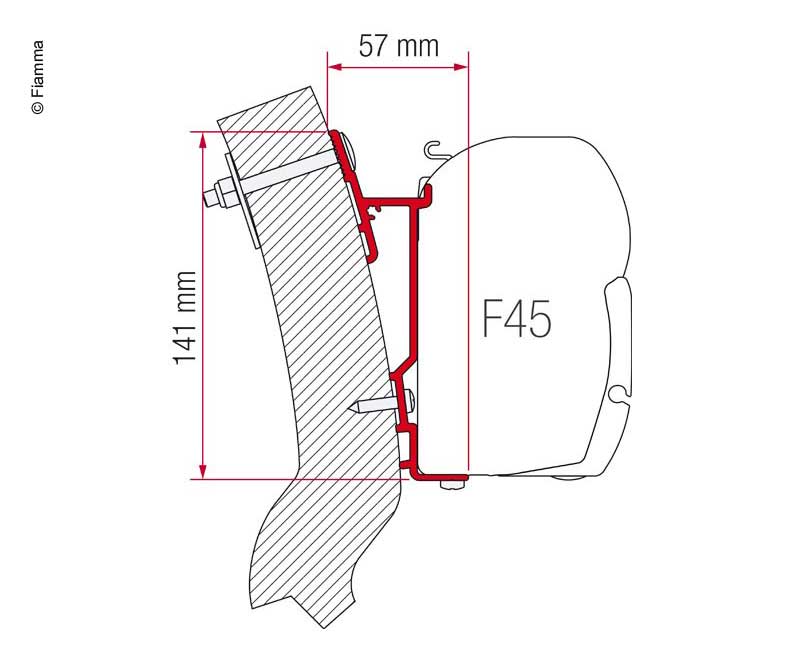 Fiamma Markisen-Adapter Wingamm Oasi 230m