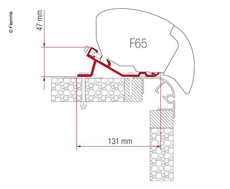 Fiamma F65 Adapterkit Bailey