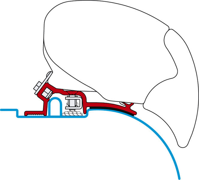 Adapter für Fiamma Dachmarkisen F65, F65 S und F65 L 2 St.ab Bj.94-6.06