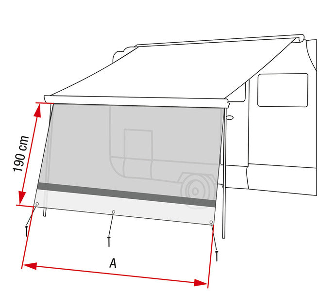 Sunview XL Vorderwand F80L, 325cm