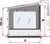 Panneau latéral droit Side W Pro Shade avec occultation pour store F45, F80, F65L