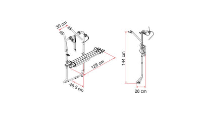 Carry-Bike VW T5 D / T6 D - Silber