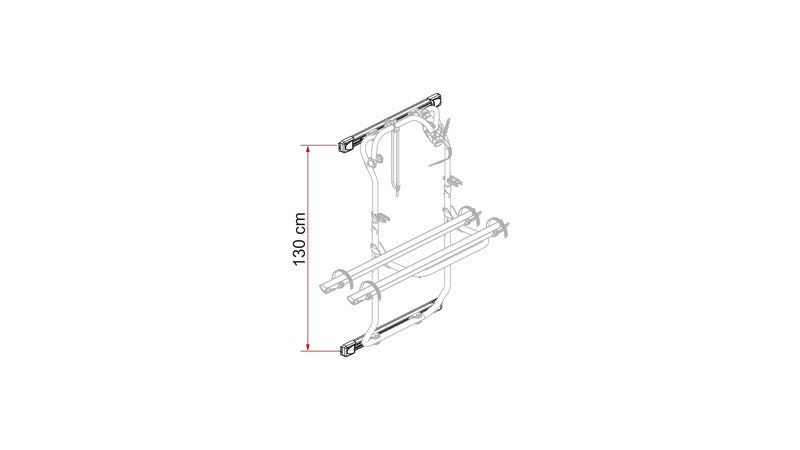 Befestigungsprofil Kit Bars DJ Ducato ab 2006 - Silber