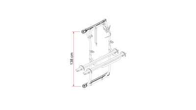 Befestigungsprofil Kit Bars DJ Crafter ab 2017 - Silber