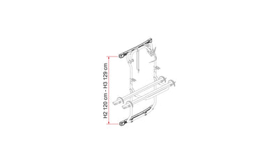 Befestigungsprofil Kit Bars DJ Transit ab 2014 - Silber