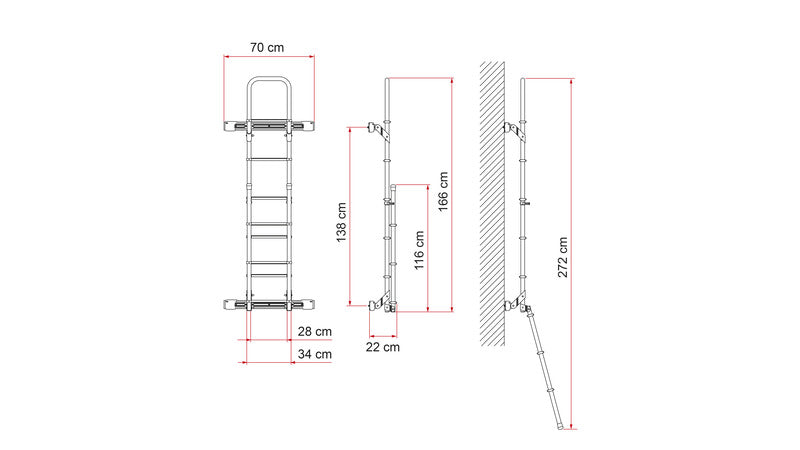 Befestigungsprofil Kit Bars Deluxe DJ Crafter ab 2017 - Silber