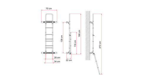 Befestigungsprofil Kit Bars Deluxe DJ Sprinter/Crafter ab 2006 - Silber