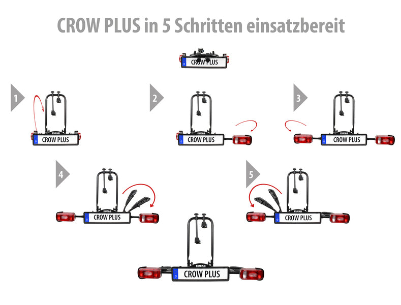 EUFAB Fahrradträger CROW PLUS erweiterbar