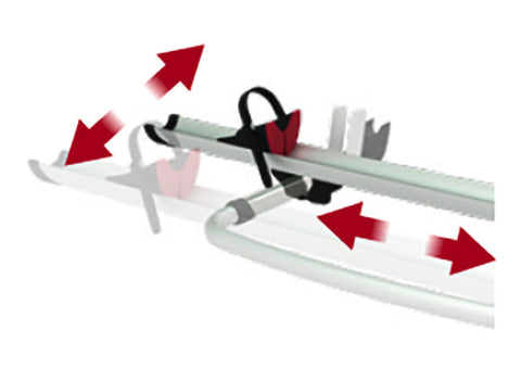 Binario per bicicletta Rail Premium S, argento