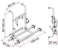 Heckträger Carry Bike UL für 2 Räder