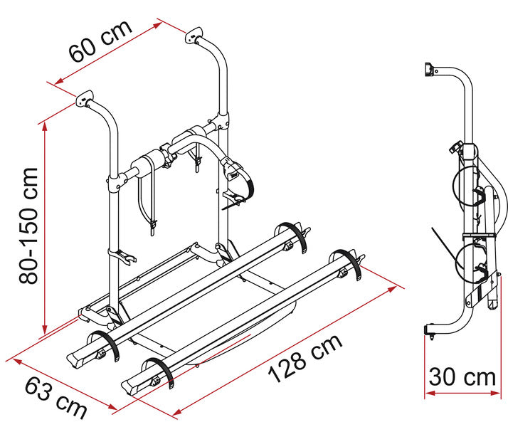 Heckträger Carry Bike UL für 2 Räder