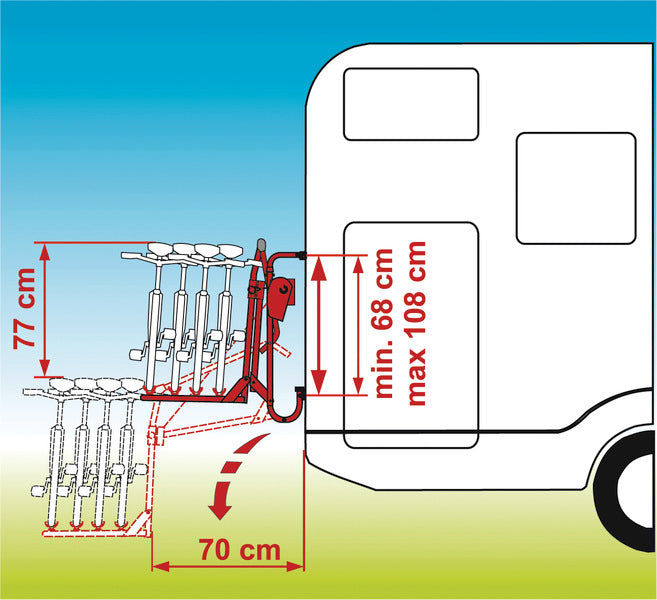 Heckträger Carry Bike Lift 77 für 2 Räder