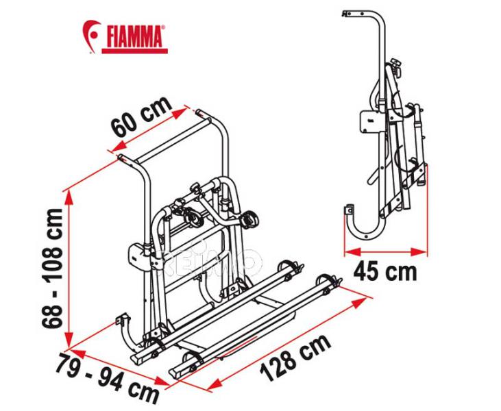 Heckträger Carry Bike Lift 77 für 2 Räder