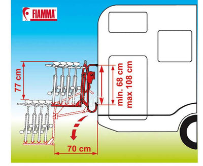 Heckträger Carry Bike Lift 77 für 2 Räder