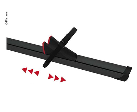 Rail Premium pour porte-vélos 139 cm, noir