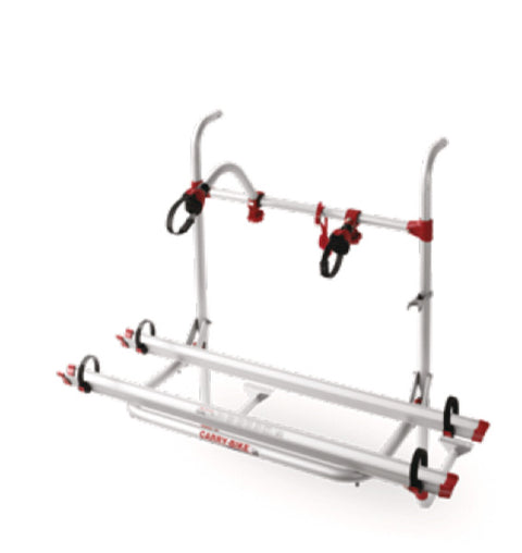 Porte-vélos arrière en aluminium Carry Bike Caravan Universal, complet pour 2 vélos