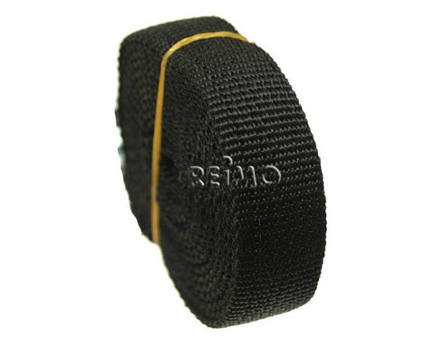 Cinghia di tensionamento nera 25mm metro lineare