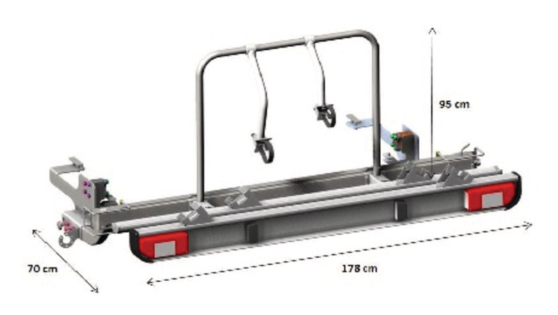 Euro Carry E-Bike Träger für Fiat Ducato, Citroen Jumper, Peugeot Boxer ab 2006