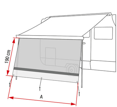 Sun View Vorderwand XL 100, 100cm, F45s/F45L,F70,F35pro,F80s/F65s/F65L