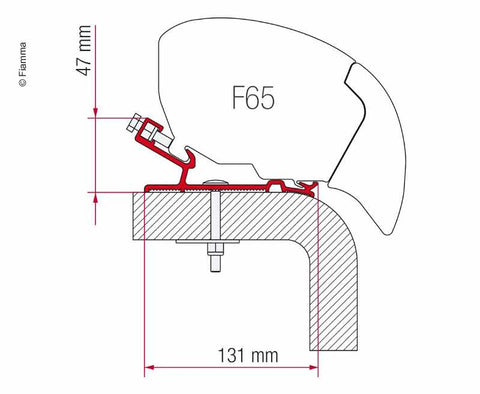 Adattatore per tenda da sole Hymer F65S
