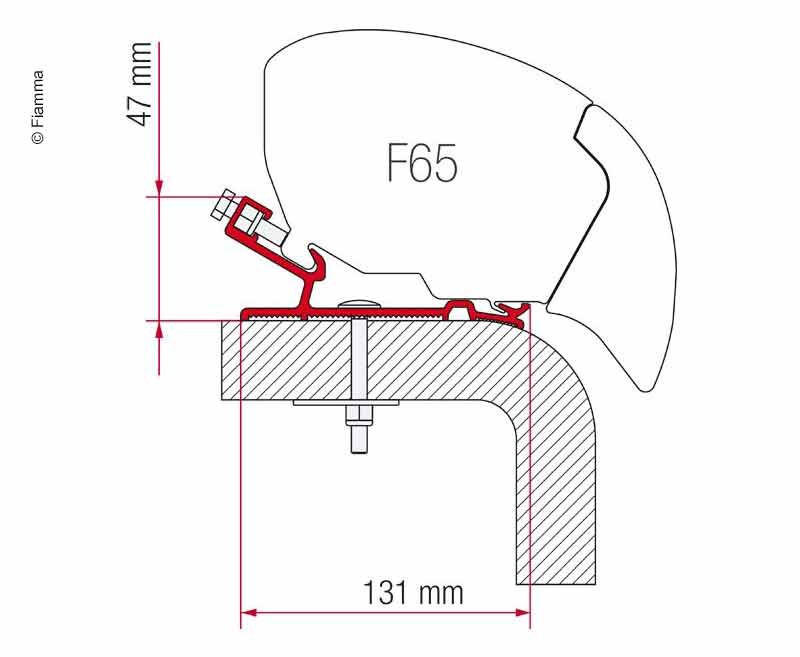 Markisen-Adapter Hymer F65S