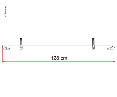 Rail Quick Pro Fahrradschiene 128 cm schwarz