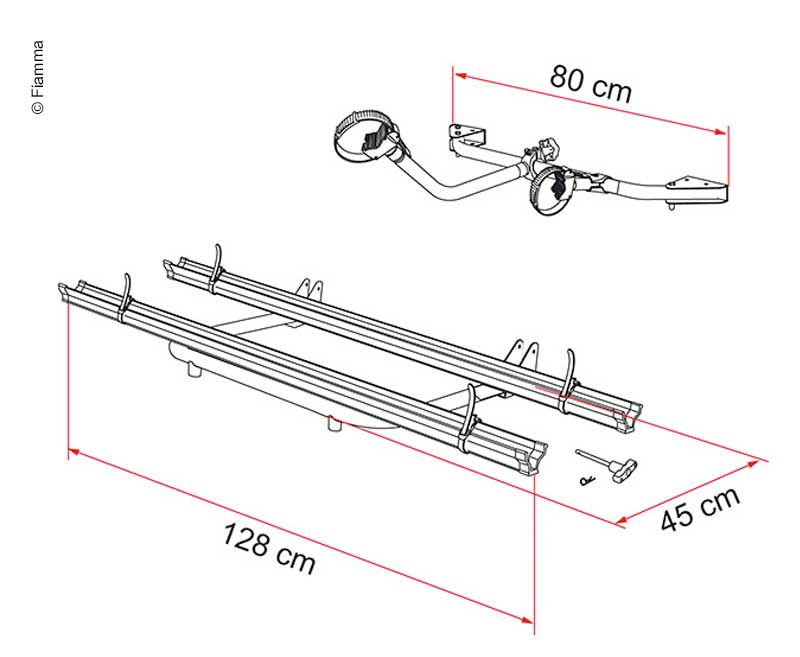 Carry Bike Garage Standard für 2 Räder, max. 3 Räder, Traglast max. 50kg