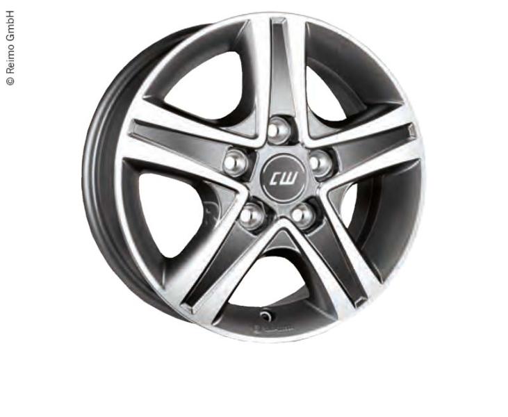 Alufelge Borbet CWD Fiat Ducato Maxi, LK:130, 6,5 x 16" mystral anth.poliert