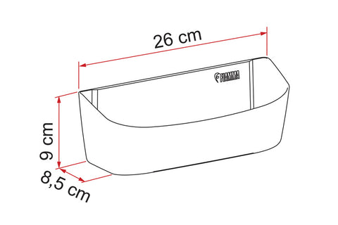 Plateau Pocket Plus M - blanc crème