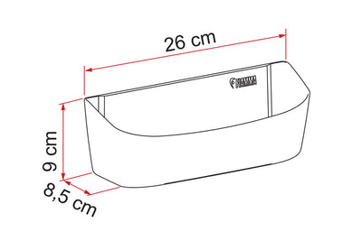 Pocket Plus Ablage M - cremeweiß